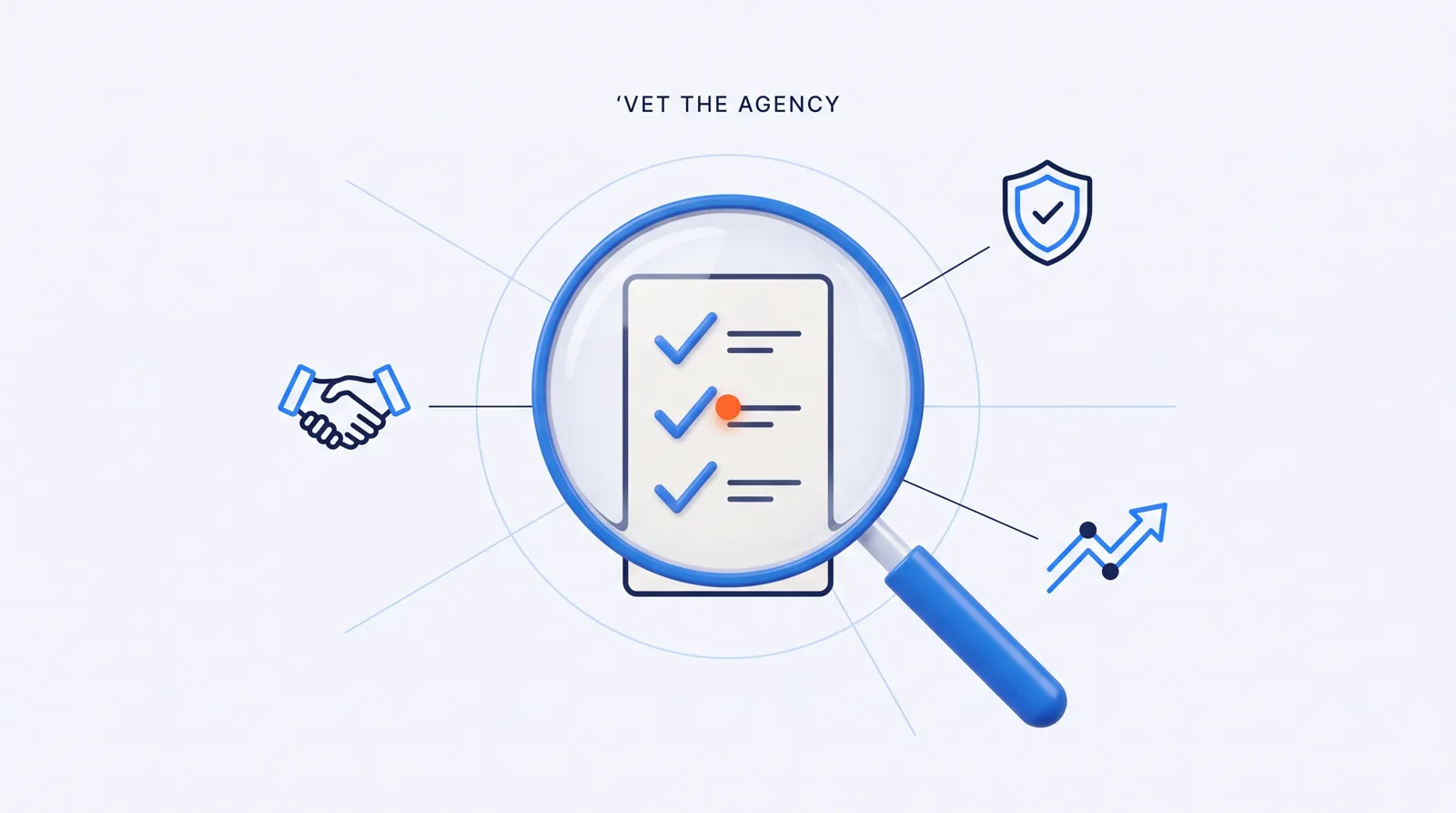 How to vet a real estate lead generation agency — checklist infographic